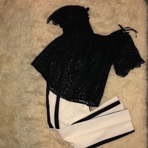White Tuxedo Pant